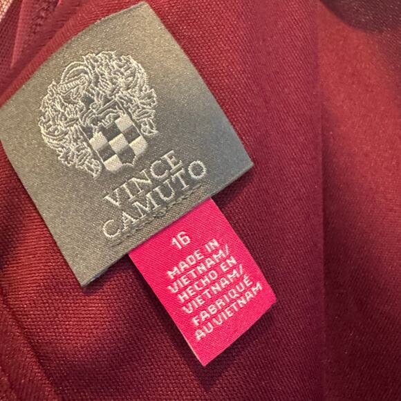 Vince Camuto Ruched Mesh Midi Bodycon Dress Long Sleeve Multi Size16 NWOT - Picture 12 of 12